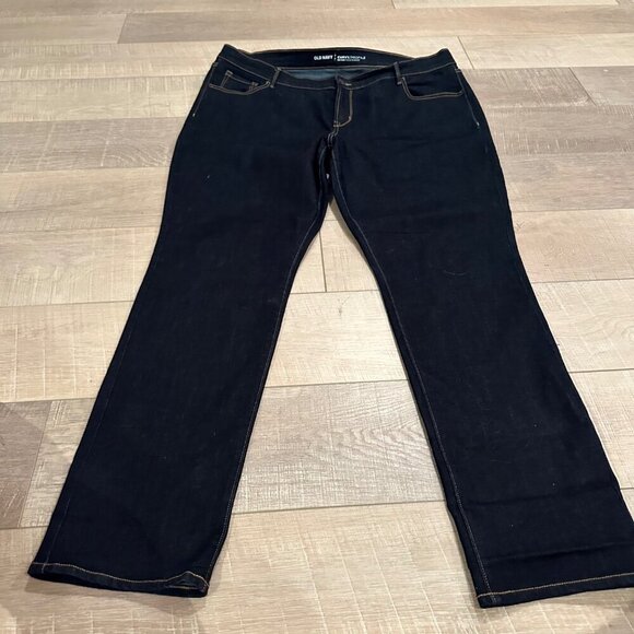 OLD NAVY WOMENS DARK BLUE CURVY PROFILE JEANS SIZE 18 REGULAR - Picture 2 of 9